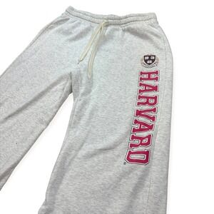 Harvard Sweatpants Women's 1X Plus Gray Wide Leg Fleece Baggy Loungewear Joggers